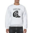 thumbnail image 1 of Good Boy! Raccoon Sweatshirt Men -Smartprints Designs, Male Medium, 1 of 4