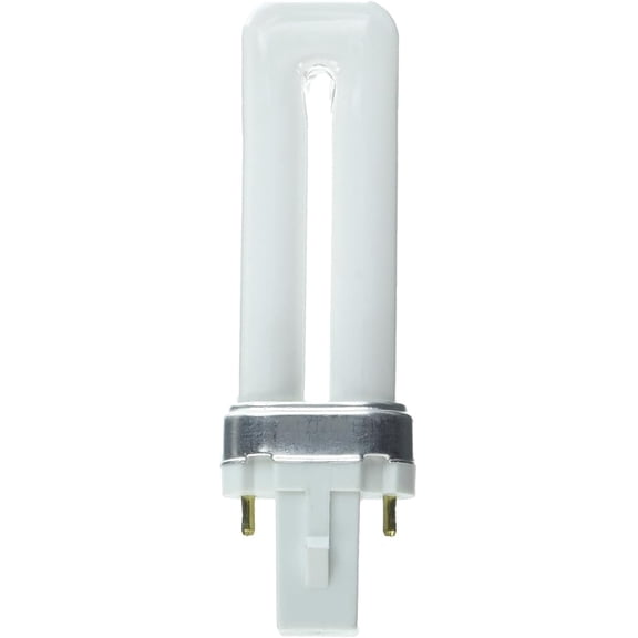 Good Bulb 5W CFL Bulb PL5W/1U/2P/835, 2-Pin G23 Base, 3500K Soft White, T4 Single Tube, 120V Compact Fluorescent Light 6-Pack