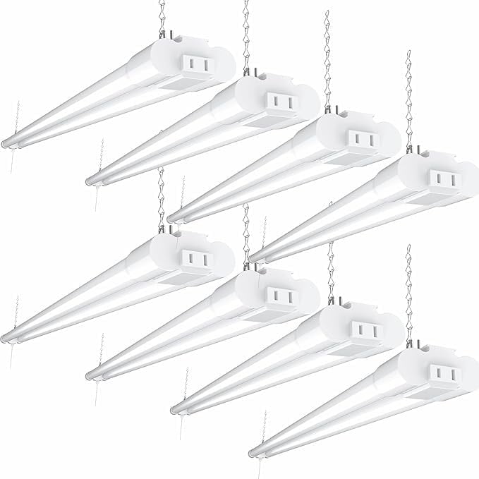 Good Bulb 8 Pack LED Shop Lights for Garage or Workshop  4FT Linkable Utility Fixtures, 40W 1-Pack