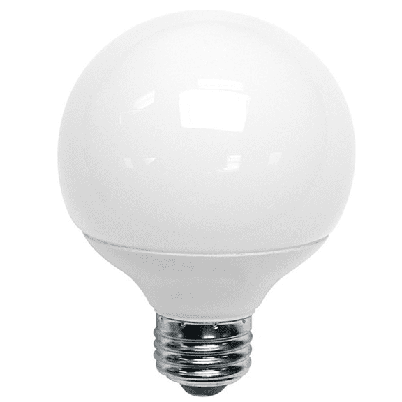 Good Bulb 9W G25 Compact Fluorescent Globe Bulb | 2700K Warm White | E26 Base | 8000 Hr Life 4-Pack