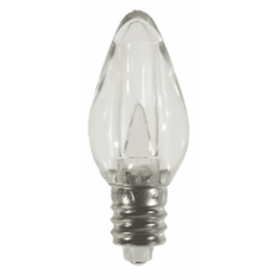 Good Bulb C7 LED Bulb 0.58W, E12 Base, Daylight 6500K, Dimmable, Indoor/Outdoor, 100-130V 25 Pack