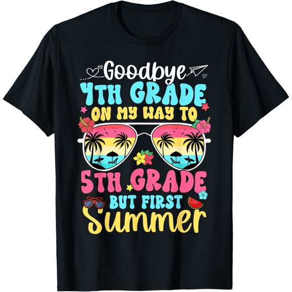 Good Bye 4th Grade On My Way to 5th Grade Student T-Shirt
