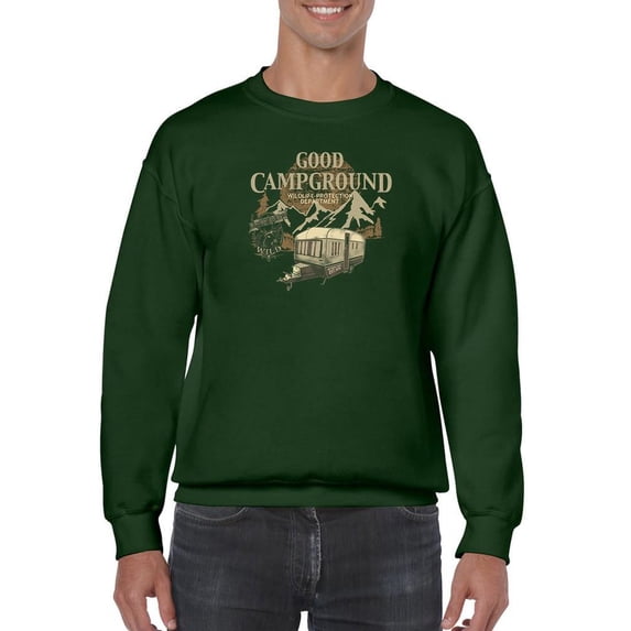 Good Campground Sweatshirt Men -Image by Shutterstock, Male 4X-Large