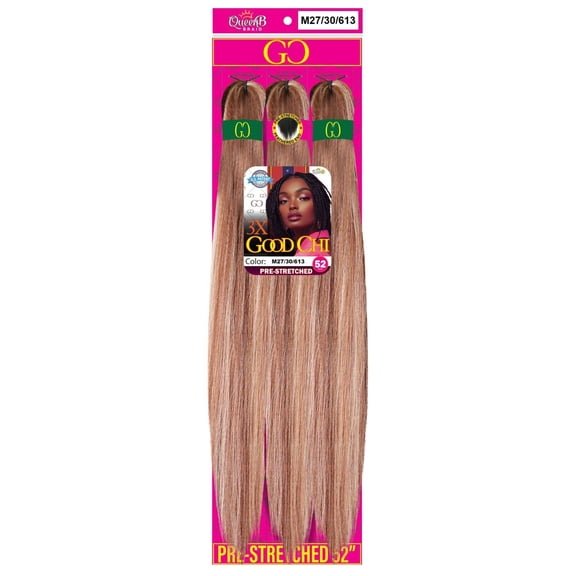 3X Good Chi Pre-Stretchced Braid 52" - M27/30/613