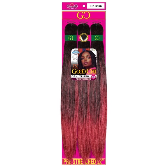 3X Good Chi Pre-Stretchced Braid 52" - TT1B/BG