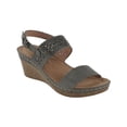 thumbnail image 1 of Good Choice Womens Foley Faux Suede Wedge Sandals, 1 of 1