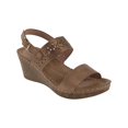 thumbnail image 1 of Good Choice Womens Foley Faux Suede Wedge Sandals, 1 of 3