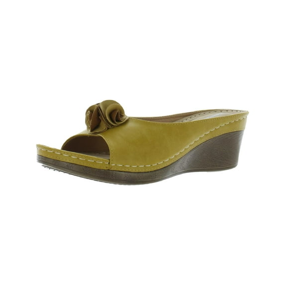 Good Choice Womens Sydney Slip On Floral Wedge Heels