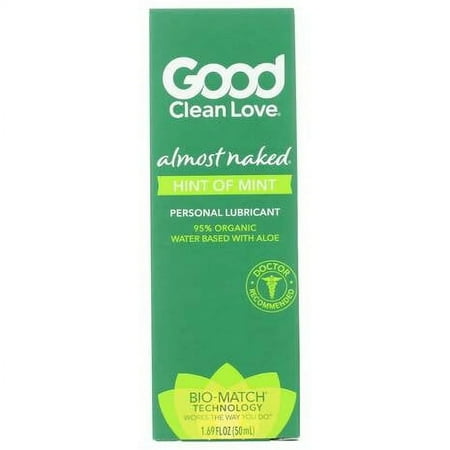 Good Clean Love Almost Naked®, Personal Lubricant, Hint of Mint, 1.69 fl oz (50 ml)