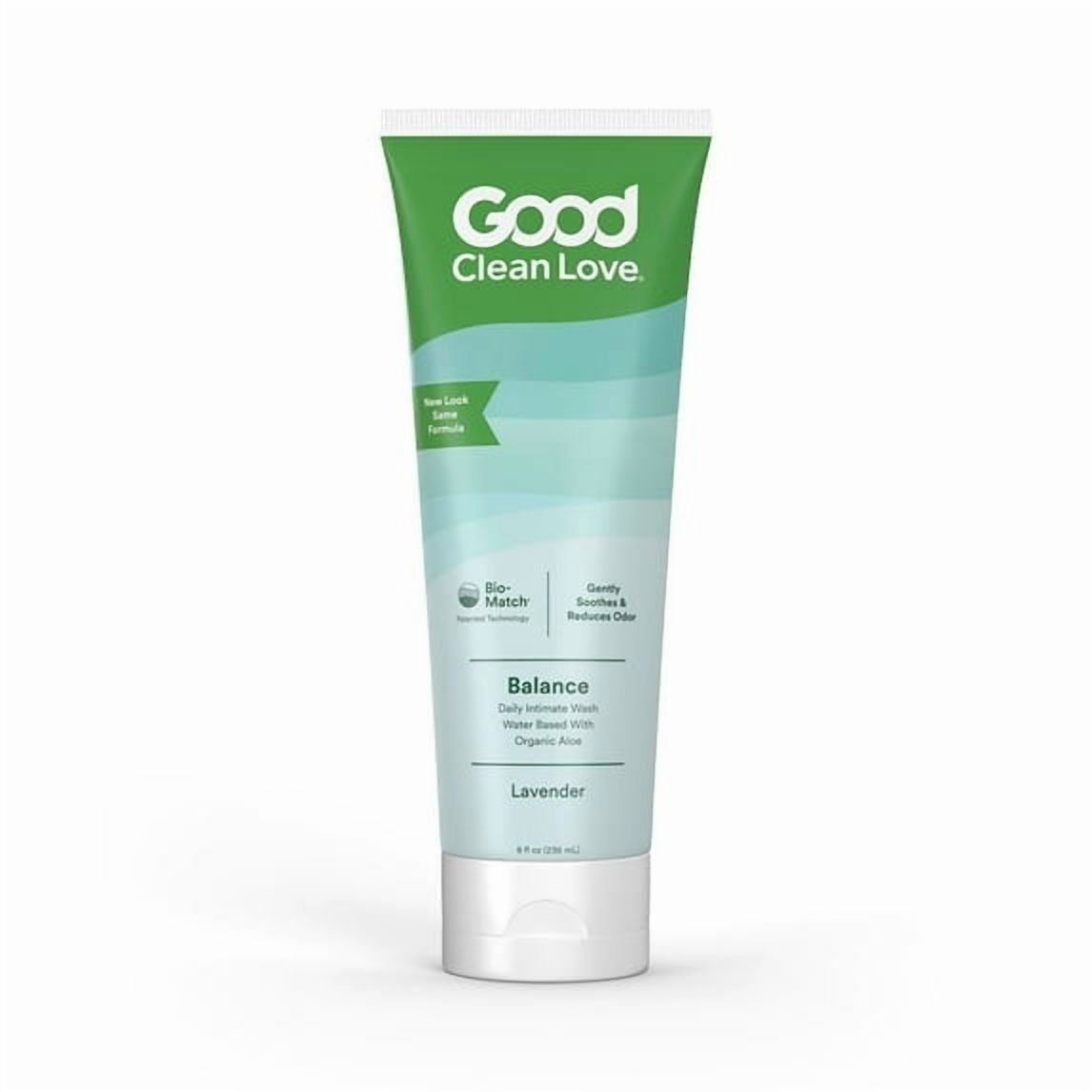 Good Clean Love: Balance Moisturizing Wash, pH-Balanced Vaginal Soap for Women with Natural Ingredients, Gentle Cleansing Feminine Hygiene Product, Relieves Dryness & Reduces Odor, 8 Oz (2-Pack)