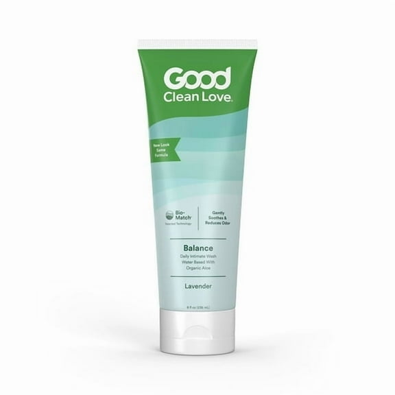 Good Clean Love: Balance Moisturizing Wash, pH-Balanced Vaginal Soap for Women with Natural Ingredients, Gentle Cleansing Feminine Hygiene Product, Relieves Dryness & Reduces Odor, 8 Oz (2-Pack)