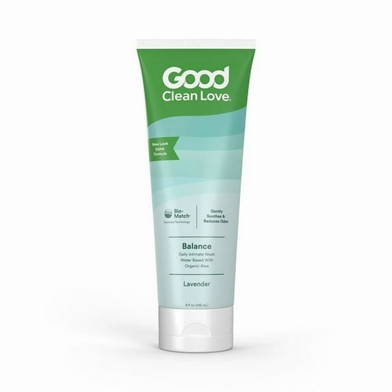Good Clean Love: Balance Moisturizing Wash, pH-Balanced Vaginal Soap for Women with Natural Ingredients, Gentle Cleansing Feminine Hygiene Product, Relieves Dryness & Reduces Odor, 8 Oz (2-Pack)
