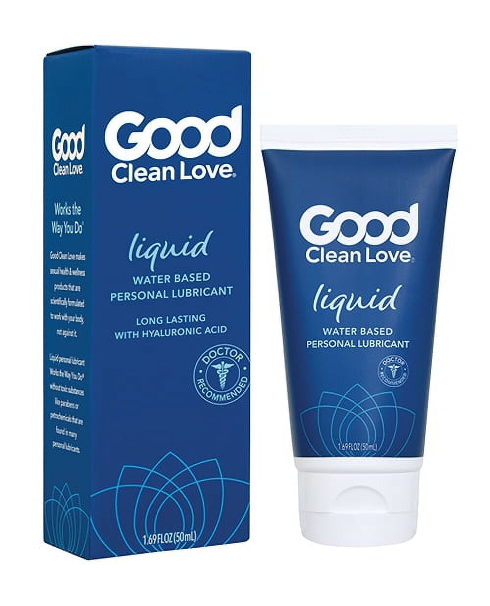 Good Clean Love: Liquid Personal Lubricant, Water-Based Lube with Hyaluronic Acid, Sexual