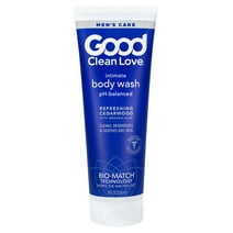 Good Clean Love: Men's Care Cedarwood Intimate Body Wash 8 oz, 60% Organic Aloe for a Refreshing, Full-Body Cleanse, Safe for Daily Use on Sensitive Skin, Odor Blocking and Moisturizing, 8 Oz