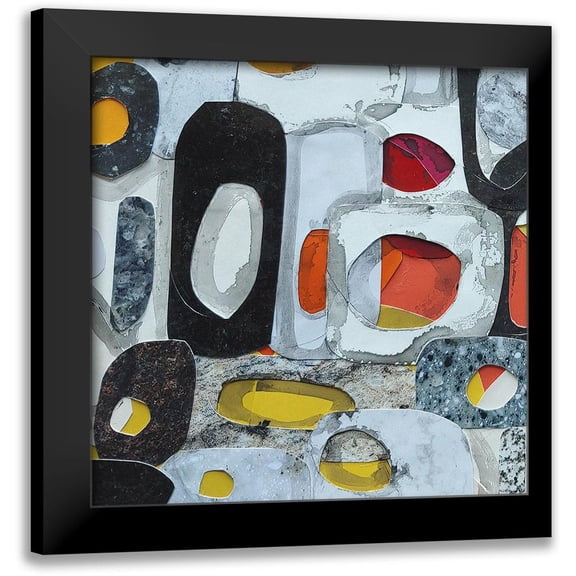 Good, Coco 12x12 Black Modern Framed Museum Art Print Titled - Fruit Collage III