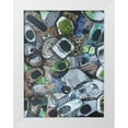 thumbnail image 1 of Good, Coco 15x18 White Modern Wood Framed Museum Art Print Titled - Cornwall Beach Glass, 1 of 4