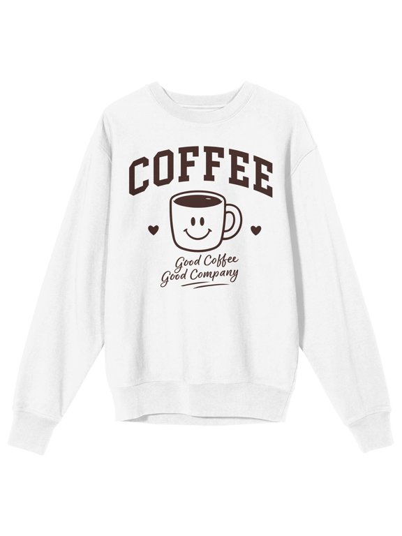 Good Coffee Good Company Varsity Print Sweatshirt for Men-Medium