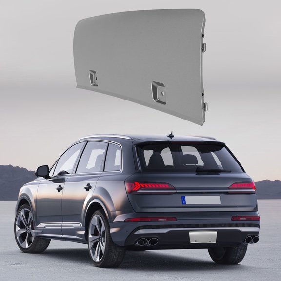 GoodCompatibility Strong Grey Rear Tow Bumper Cover 4L0807819M1RR for 2010-2015 Audi Q7