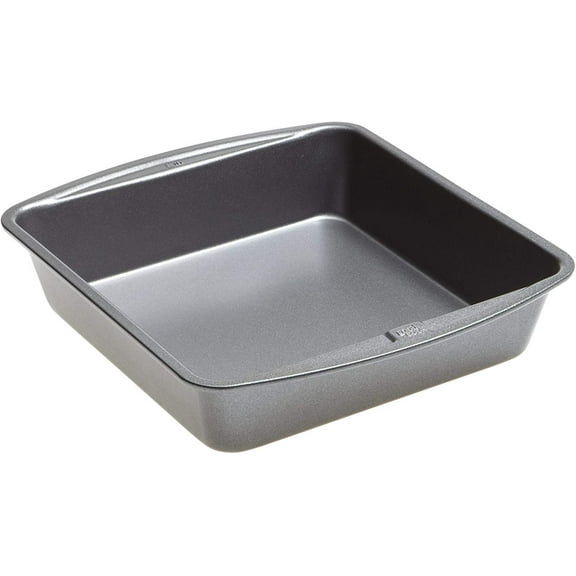 Good Cook 04017 786173391991 8 Inch x 8 Inch Square Cake Pan, 8 x 8 Inch, Grey