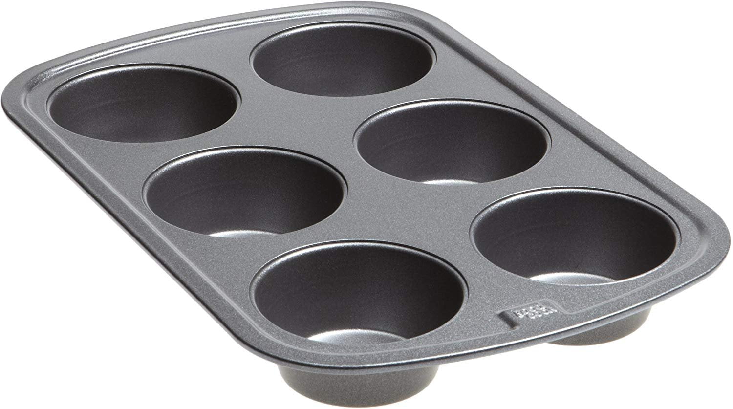 Jumbo Non-Stick 6-Cup Steel Muffin Pan