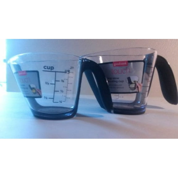Good Cook 1-Cup Measuring Cup, Black (Pack of 2)