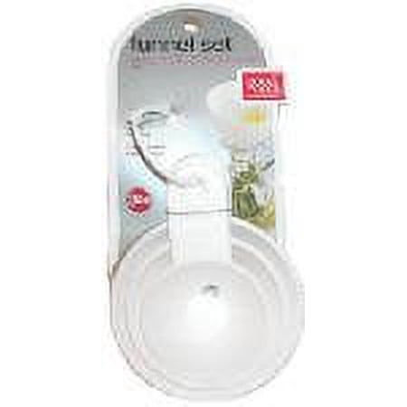 Good Cook 3-Piece Plastic Funnel Set (Pack of 3)