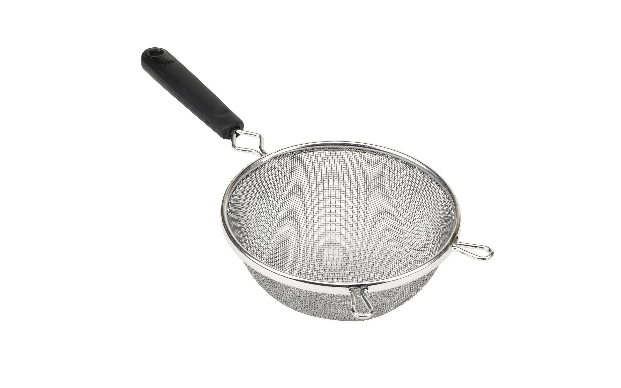 Good Cook 6-Inch Stainless Steel Mesh Strainer with Black Handle