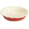 thumbnail image 1 of Good Cook 9 Inch Ceramic Pie Plate, Red, 1 of 2