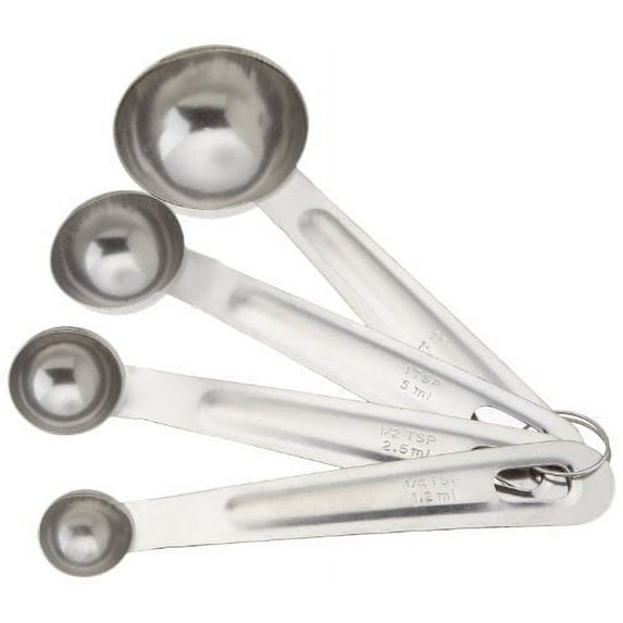 GoodCook Classic Stainless Steel 4-pcs Stackable Measuring Spoons