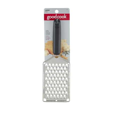 Good Cook Grater, Handi Stainless Steel with Plastic Handle, 11.5 Inch