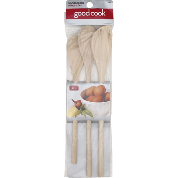 GoodCook Wood Cooking Spoon Set - Non-Stick Wooden Spoons - 72 Packs Of 3