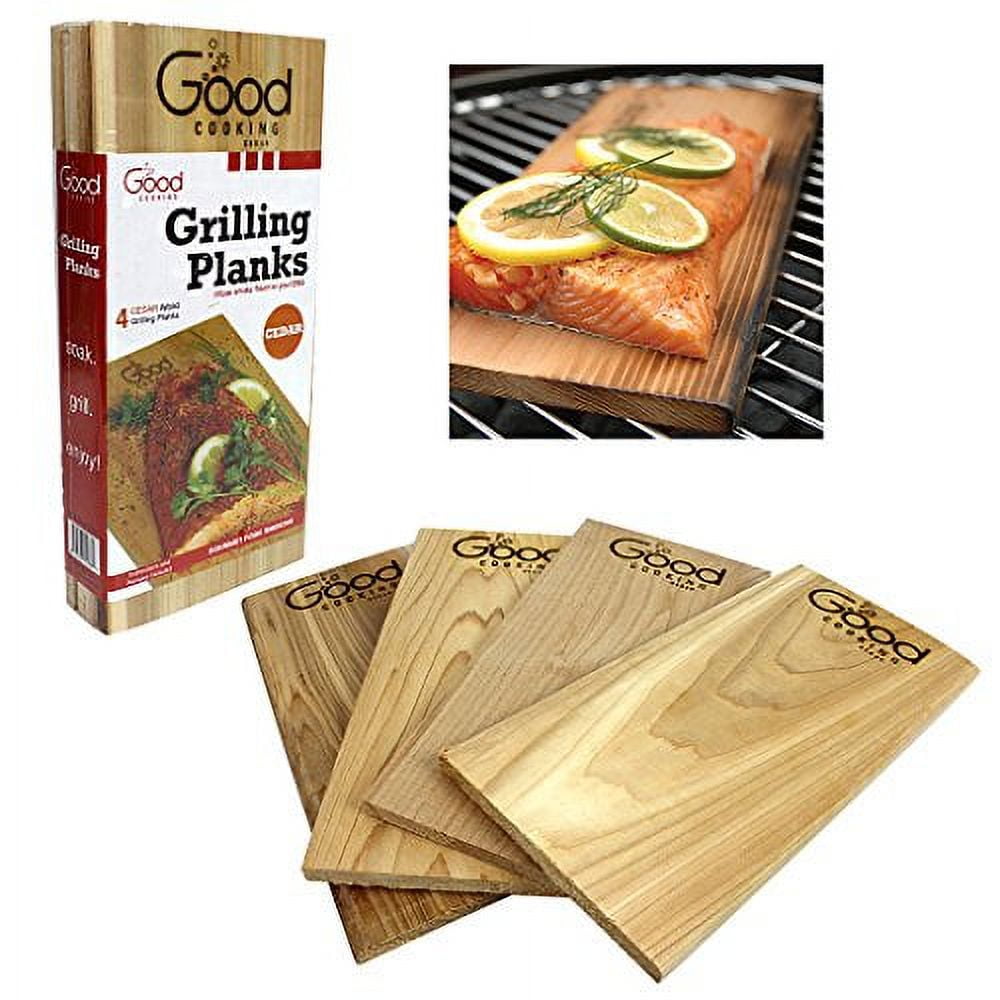 Good Cooking Cedar Grilling Planks Outdoor Barbeque Smoking Grill
