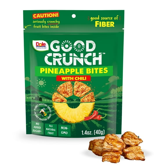 Good Crunch Pineapple Bites with Chili, 1.4oz (Pack of 4)
