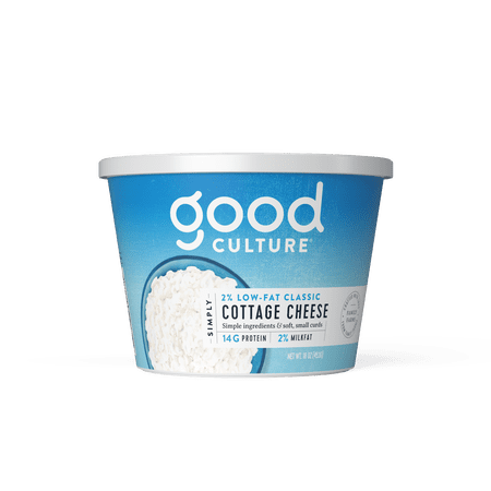 Good Culture Classic Simply Cottage Cheese Tub, 2% Milk Fat, 14 g Protein, 16 oz