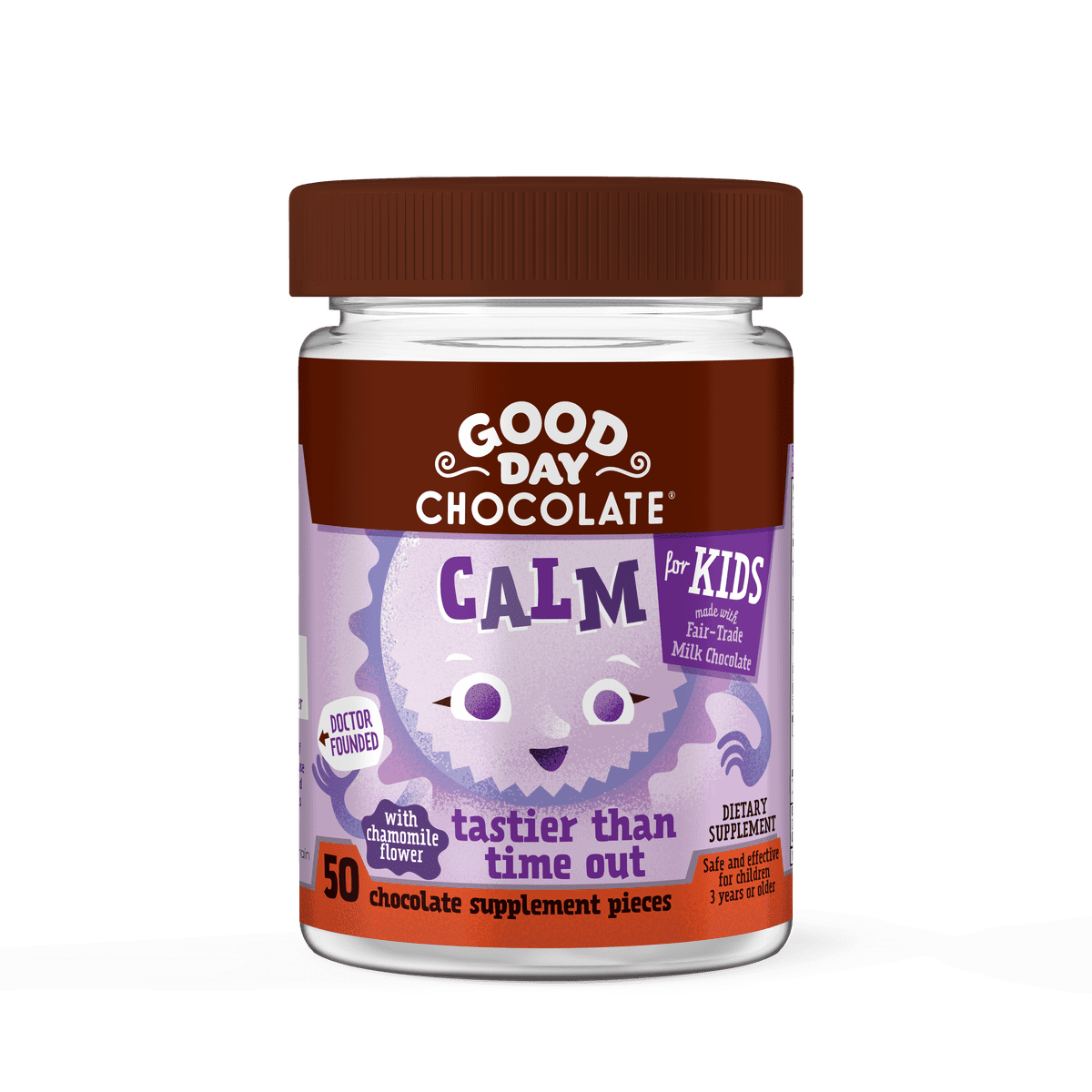 Good Day Chocolate Kids Calm Supplement, 50 ct
