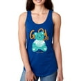thumbnail image 1 of Good Day Hand Drawn Teal Bear Racerback Tank Women -Image by Shutterstock, Female x-Large, 1 of 4