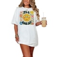 thumbnail image 1 of It's A Good Day T-Shirt, Fun Sunshine Graphic Tee, Positive Vibes Floral Shirt, Cute Happy Sunflower Design, Colorful Summer Top, White Comfort Colors T-Shirt, Small, 1 of 1