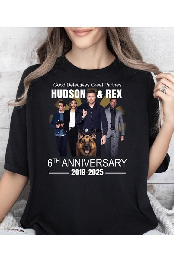 Good Detectives Great Partners Hudson And Rex 6Th Anniversary###ANANDHIS ART LLC