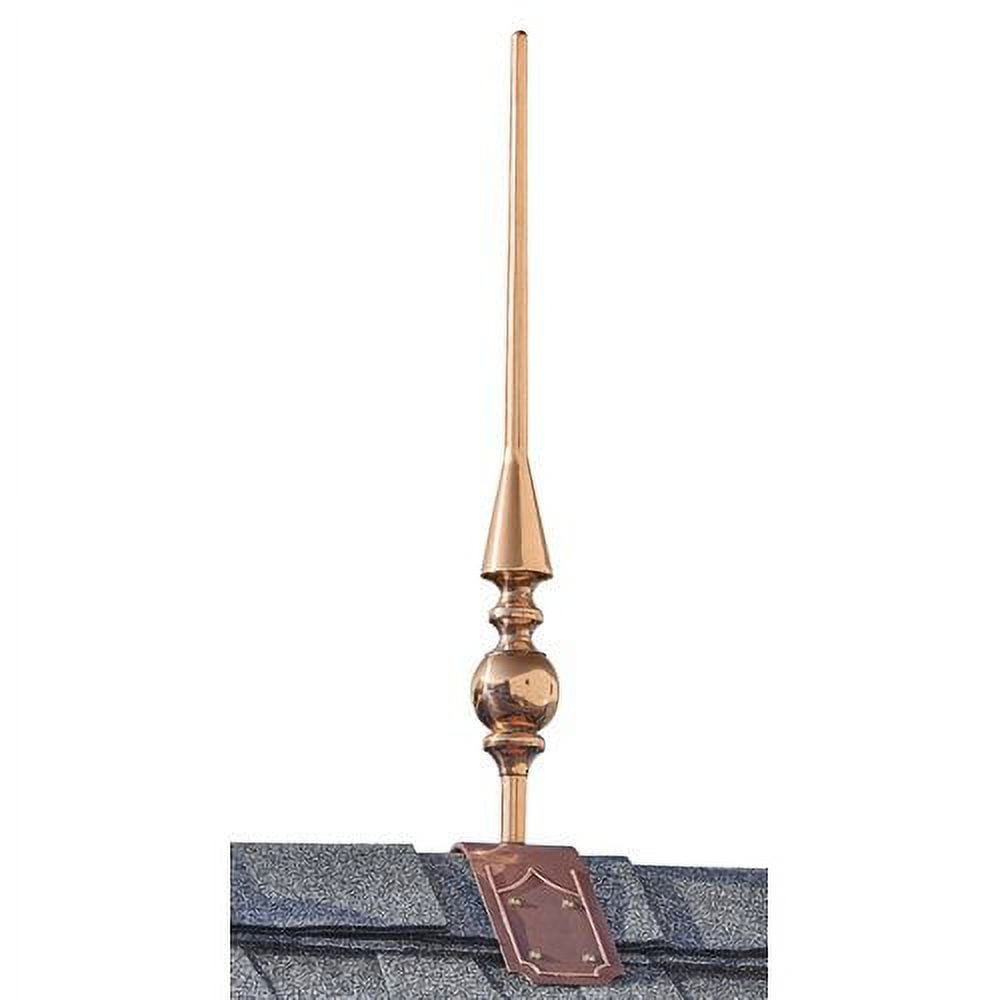 Aragon 28" Pure Copper Decorative Roof Mount Finial