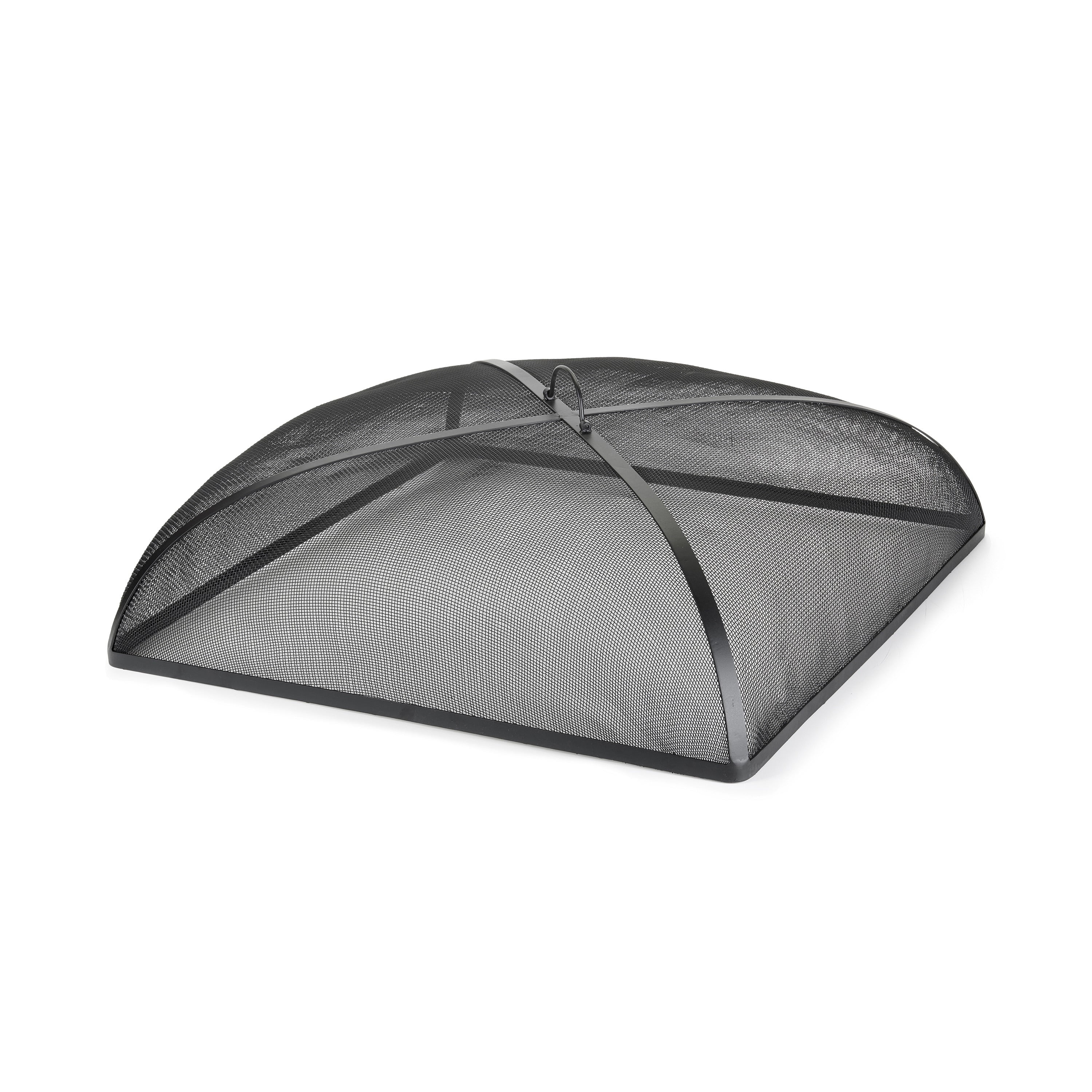 30'' Black Powder-Coated Steel Square Spark Screen