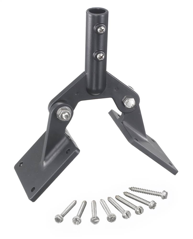 Adjustable Black Aluminum Weathervane Roof Mount with Screws