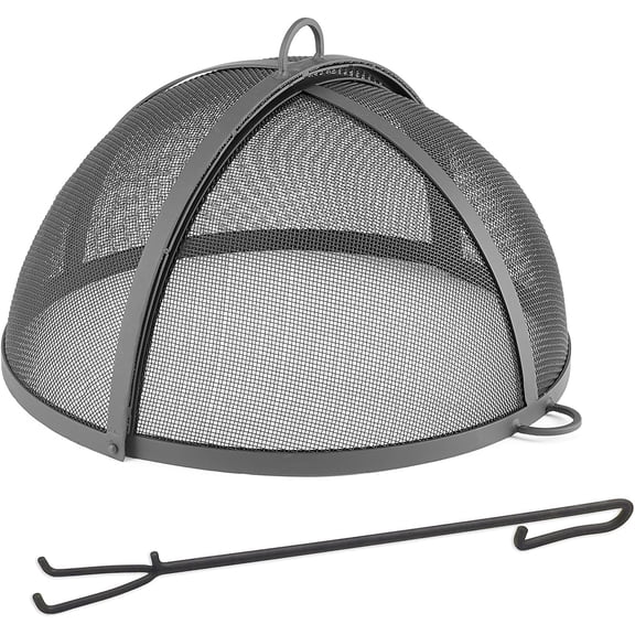 Good Directions 773 Heavy Duty Fire Pit Spark Screen Hinged for Easy Access, 19 Inch, Black without brand name: 773 Heavy Duty Fire Pit Spark Screen Hinged for Easy Access, 19 Inch, Black