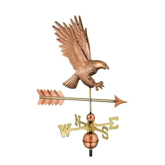 Good Directions American Bald Eagle Weathervane, Pure Copper - 26"L