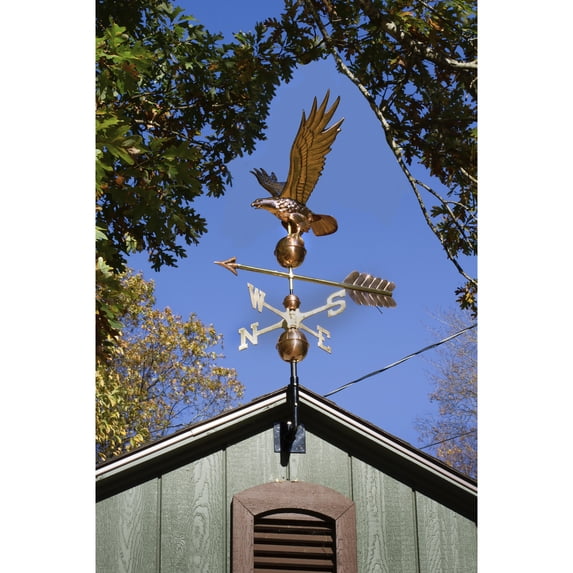 Good Directions Freedom Eagle Weathervane, Pure Copper - 26"L