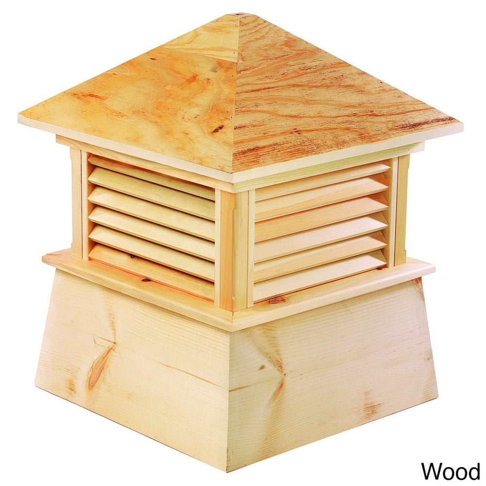Kent 20" White Vinyl Cupola with Plywood Roof