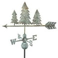 thumbnail image 1 of Good Directions Pine Trees Weathervane, Blue Verde Copper - 32"L, 1 of 3