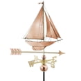 thumbnail image 1 of good directions racing sloop with arrow weathervane, 1 of 2