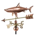 thumbnail image 1 of Good Directions Shark with Arrow Weathervane, Pure Copper - 33"L, 1 of 5