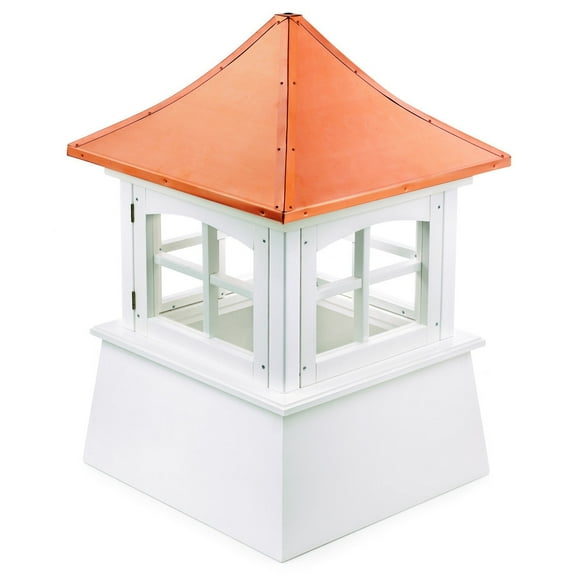 Good Directions Windsor Vinyl Cupola with Copper Roof - 18" Sq x 27"H