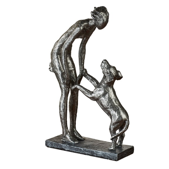 Good Dog Table Sculpture Nickel Table Sculpture